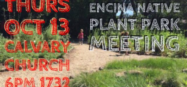 Important – La Loma Encina Avenue Native Park Meeting – Oct 12