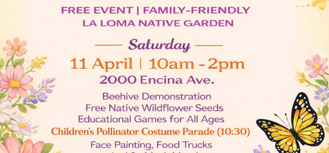 Modesto Pollinator Festival April 11 at Native Garden